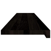 Stopnie schodowe 12 szt. brązowoczarne 120x25x2 cm lite drewno dębowe