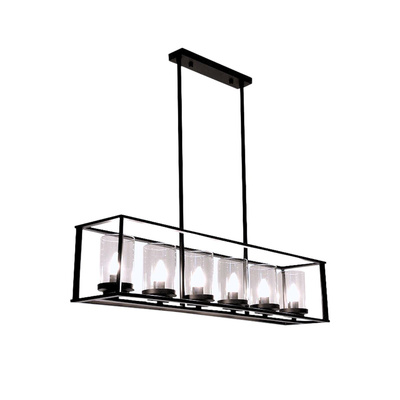 Lampa wisząca Abigali Retro Classic, czarny 6xE27