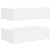 vidaXL Szafki telewizyjne z LED, 2 szt., białe, 60x35x15,5 cm