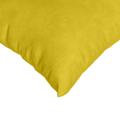 Poduszki na sofę 2 pcs Żółty 45 x 45 cm Tkanina sztruksowa