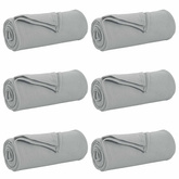 Koce narzutowe 6 pcs Szary 270 x 240 cm Polar