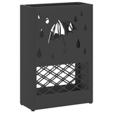 Stojak na Parasol Deszczowy Czarny 28 x 12 x 41 cm Stal