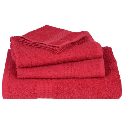 Ręczniki, FROGN, 4 szt., czerwone, 30x30 cm, 360 g/m?