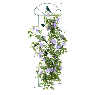 Ogrodzenie Ogrodowe 3 pcs Zielony 110 x 40 cm Stal