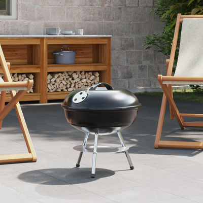 Grill węglowy Czarny 36,5 x 36,5 x 40 cm