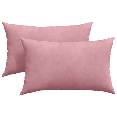 Poduszki na sofę 2 pcs Różowy 50 x 30 cm Tkanina sztruksowa
