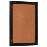 vidaXL Lustro łazienkowe, czarne, 50x70x2,5 cm, drewno mango i szkło