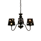 Żyrandol czarny lampa wisząca 3xE14 Batley Ledea 50203105