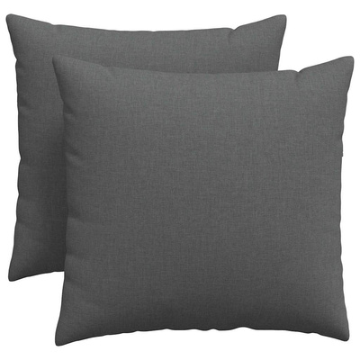 Poduszki na sofę 2 pcs Ciemnoszary 50 x 50 cm tkanina