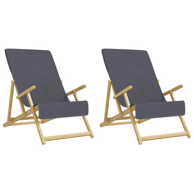 Ręczniki plażowe, 2 szt., antracytowe, 60x135 cm, 400 g/m?