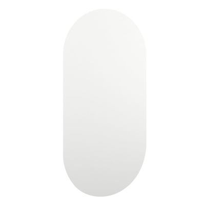 vidaXL Lustro z lampami LED, 40x20 cm, szklane, owalne