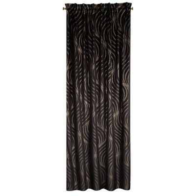 Zasłona Taśma czarna 140x270