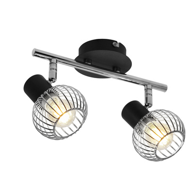 Lampa ścienna candellux oslo 92-61843 listwa e14 czarny/chrom
