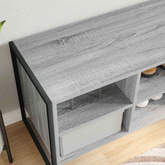 Szafka na buty z przechowywaniem Szary Sonoma 100 x 35 x 44 cm