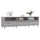 vidaXL Szafka pod TV, szary dąb sonoma, 150x30x44,5 cm wariant 5