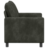 Sofa antracytowy 126 x 81 x 87,5 cm Poliester