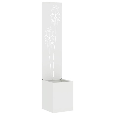 Ekran zapewniający prywatność w ogrodzie Biały 32 x 150 cm