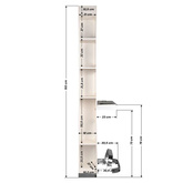 Gabbiano konsola fryzjerska B058 perłowa 128449