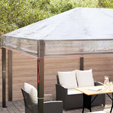 Wymiana osłony altany przezroczysty 400 x 300 x 32 cm PVC