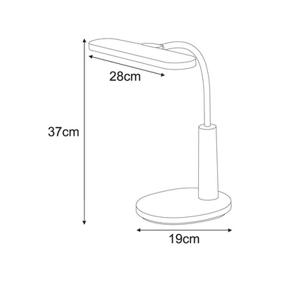 Lampka biurkowa K-BL1521 RÓŻOWY z serii MILO