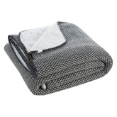 Koc Panda czarny 150x200