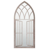 Lustro ogrodowe, piaskowe, 100x45 cm, żelazne vidaXL