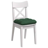 Poduszki na siedziska 4 pcs Ciemna zieleń 45 x 45 cm