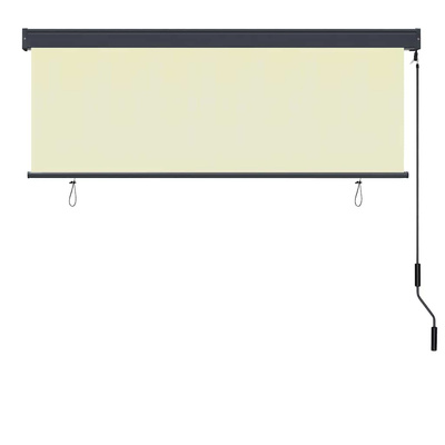 Roleta kremowy 180 x 250 cm Materiał i Aluminium