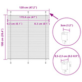 Roleta plisowana Bordowy Czerwony 120x100 cm Szerokość tkaniny