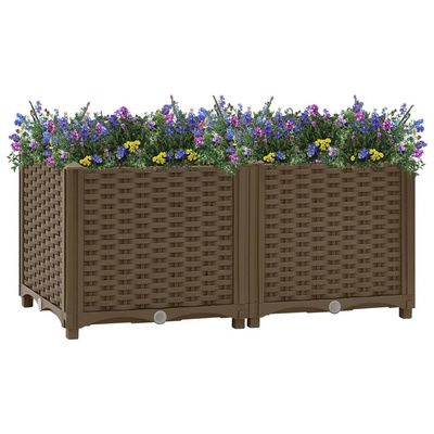 Donica do podniesionej rabaty, 80x40x38 cm, polipropylen