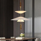 Nowoczesna Lampa Wisząca 3 warstwy LED Flamingo Parrot Gold ADANI AD104G