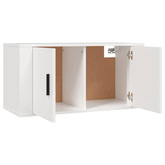 vidaXL Wiszące szafki telewizyjne, 3 szt., białe, 80x34,5x40 cm