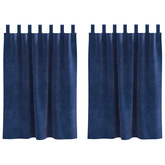 Zasłony zaciemniające 2 pcs Ciemnoniebieski 140 x 140 cm