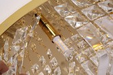 Plafon kryształowy glamour, nowoczesny 80cm złoty STELLA GOLD ADANI AD111