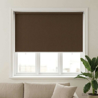 Roleta zewnętrzna 90% blokada UV brązowy 140 x 140 cm HDPE