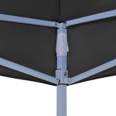 Dach do namiotu imprezowego, 2 x 2 m, czarny, 270 g/m?