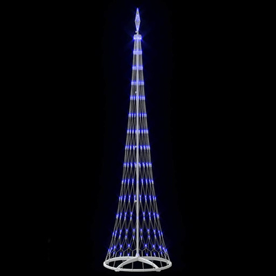 Choinka świąteczna LED z 290 diodami LED Niebieski 250 cm Metal