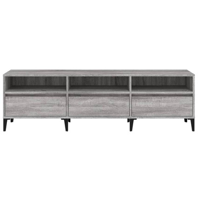 vidaXL Szafka pod TV, szary dąb sonoma, 150x30x44,5 cm wariant 8