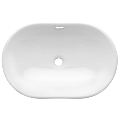 Umywalka wpuszczana w blat egina 60 cm owalna CE-52-060-W Invena