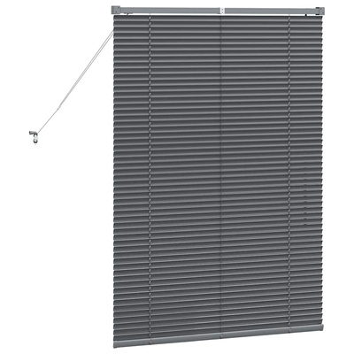 Żaluzje weneckie Ciemnoszary 130 x 95 cm Aluminium