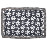 vidaXL Wiklinowy drapak dla zwierząt domek/legowisko z poduszką