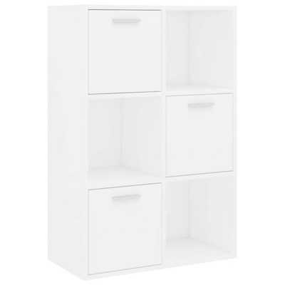 vidaXL Szafka, biała, 60x29,5x90 cm, materiał drewnopochodny