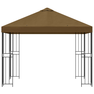 Altana 3 x 3 m Ciemnoszary Poliester i Stal 190 gsm