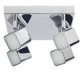 Lampa sufitowa Forma spot regulowana 4-punktowa do salonu LED