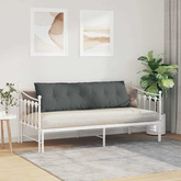 Poduszka na plecy Ciemnoszary 160 x 19 x 50 cm tkanina