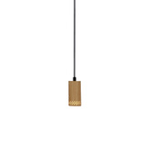 Lampa wisząca drewniana oprawa 1xGU10 10cm Tubo 31-78568