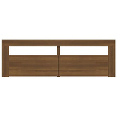 vidaXL Szafka pod TV z oświetleniem LED, brązowy dąb, 120x35x40 cm