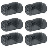 Koce narzutowe 6 pcs Ciemnoszary 240 x 270 cm Polar