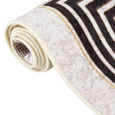 vidaXL Dywan, możliwość prania, 160x230 cm, jasny beż, antypoślizgowy