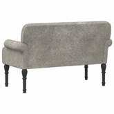 Sofa dwuosobowa z guzikowym pikowaniem jasnoszary